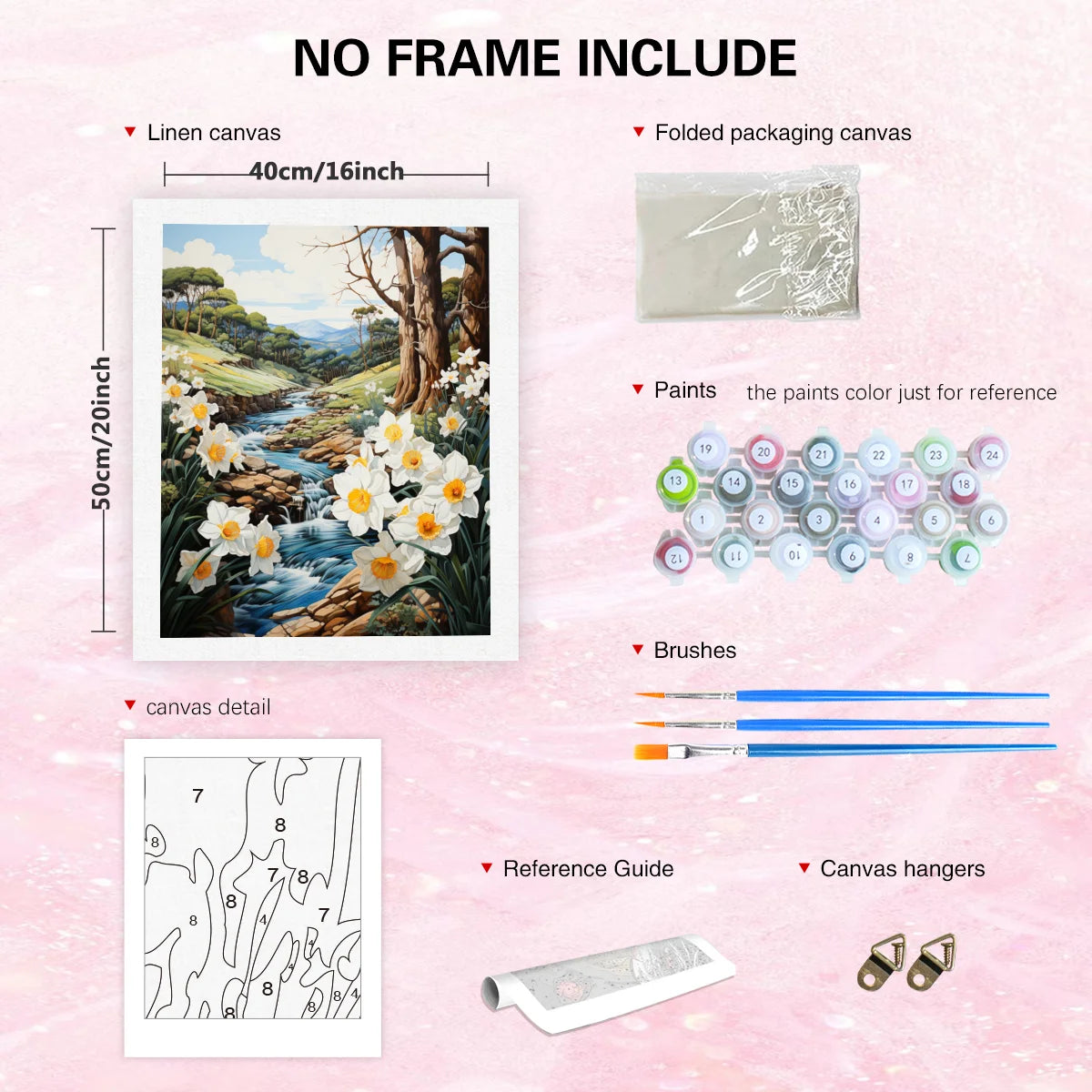 Genie Canvas - Diy Paint By Number For Adults Kits Mountain Acrylic Picture By Numbers Landscape Creative Hobby For Home Decor