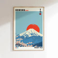 1 Wave Landscape Japanese Wall Art Poster Mount Fuji Sunrise Wave Canvas Print For Modern Living Room Home Decor  Poster Canvas