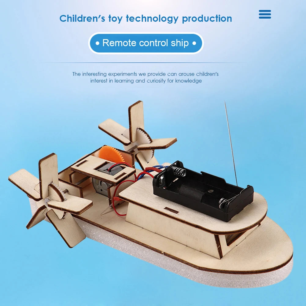 Wooden Boat Model STEM Kit