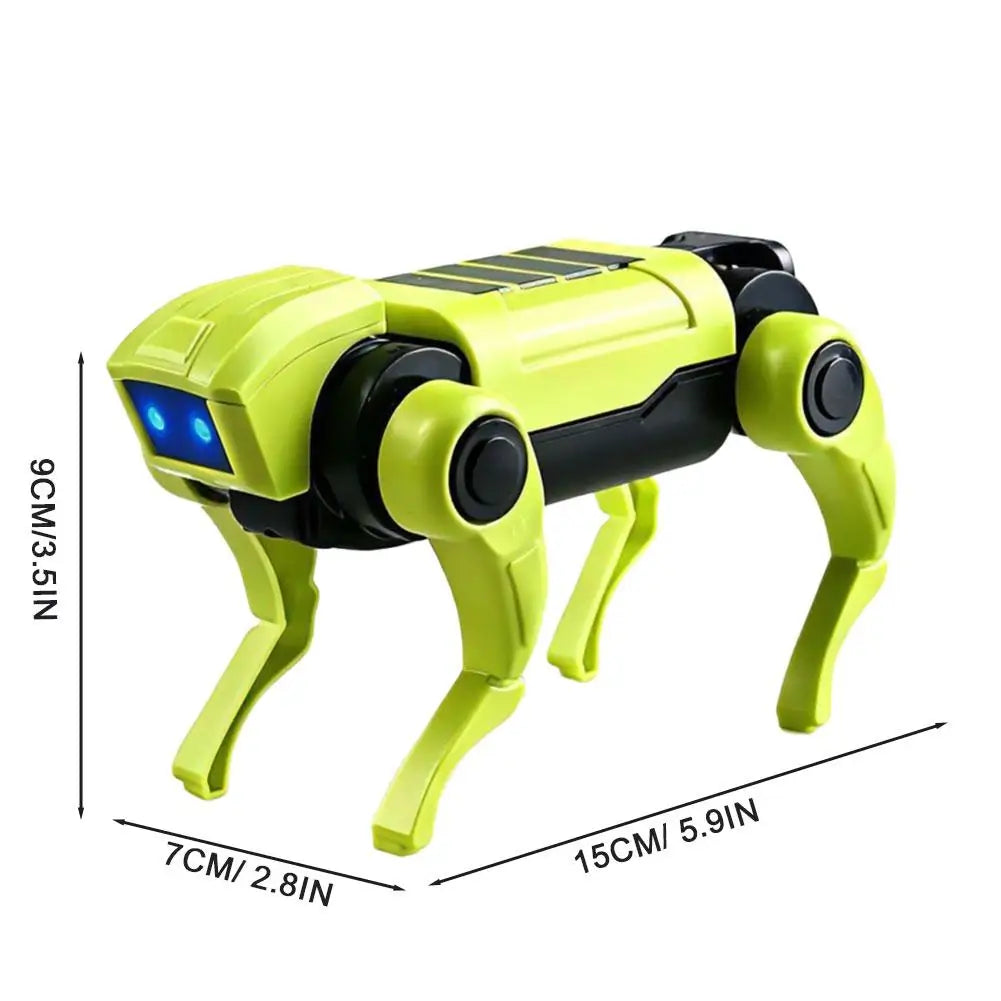 Kids DIY Assembly Electric Bionic Robot Dog Quadruped Mechanical Toy Educational Science Experiment Stem Kit