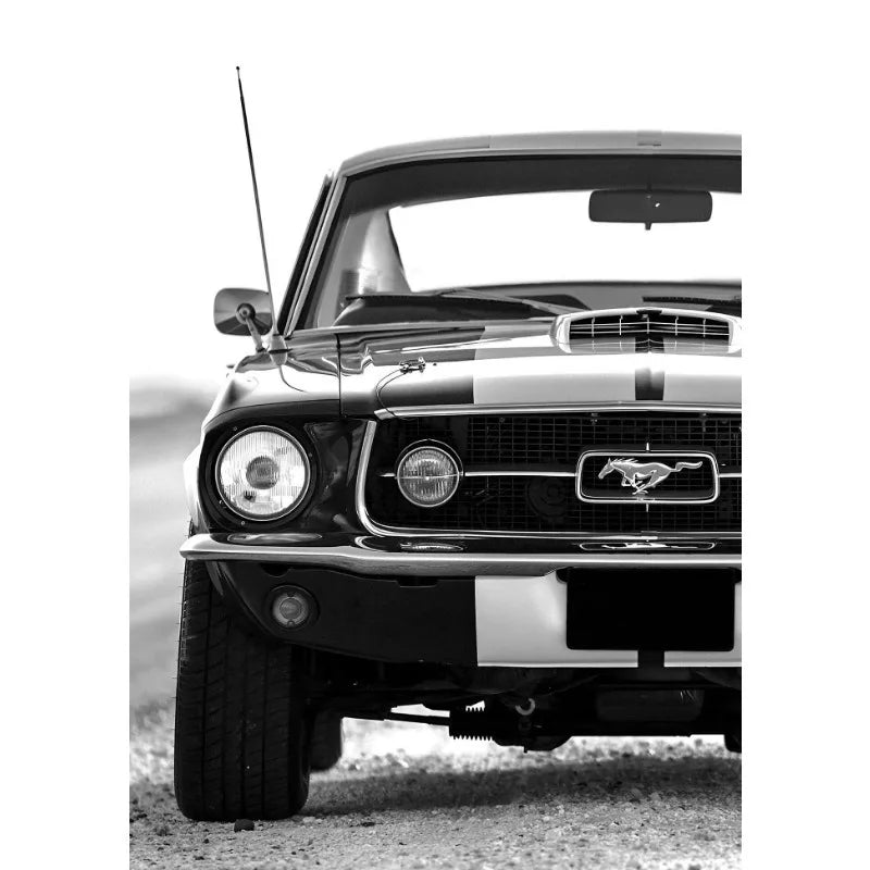 Modern Fashion Wall Art Simple Black and White Luxury Car HD Canvas Poster Prints Home Bedroom Living Room Decoration Mural