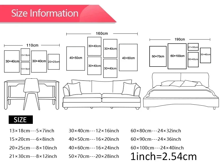 I Love You This Much Wall Art Canvas Prints Cute Valentine Illustration Romantic Love Poster Horizontal Wall Decor Lover's Gi