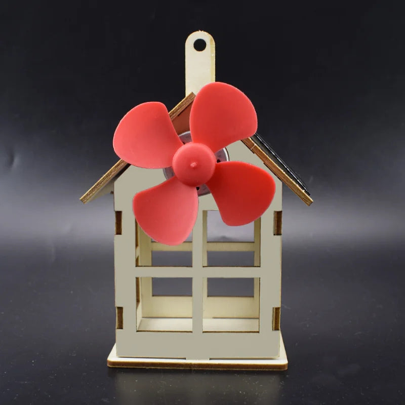 DIY Solar Windmill - Science DIY Physics Educational Kit for Kid Model 2 in 1 Solar Power Technology Experiment Stem Gift