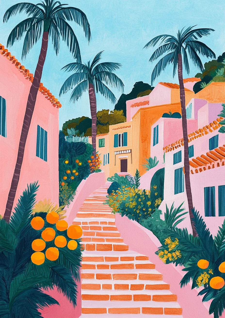 Genie Canvas - Frame Illustration Picture Diy Painting By Numbers For Adults Kits Sunset Acrylic Paint On Canvas For Home Decors Diy Gi
