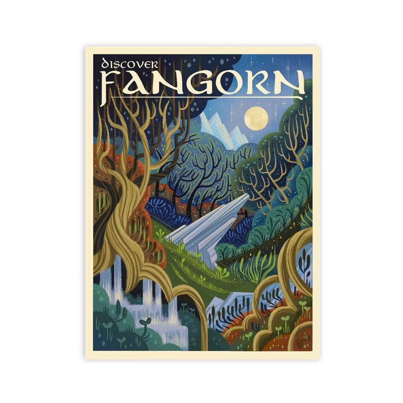Tolkien Wall Art Canvas Painting Middle Earth Landscape LOTR Posters and Prints Wall Pictures Travel Gift Living Room Home Decor