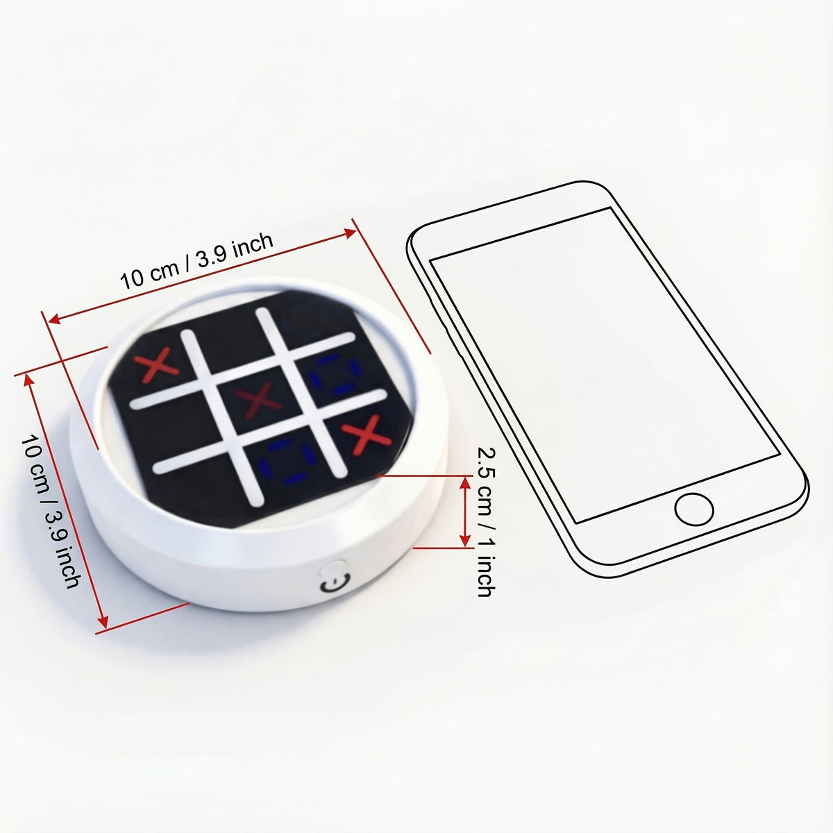 4-in-1 Electronic Tic Tac Toe Game: AI Battle, Two-Player Mode, Memory & Speed Challenge | Handheld Portable Game Console, Suitable for Both Kids and Adults (Batteries Not Included)（green）