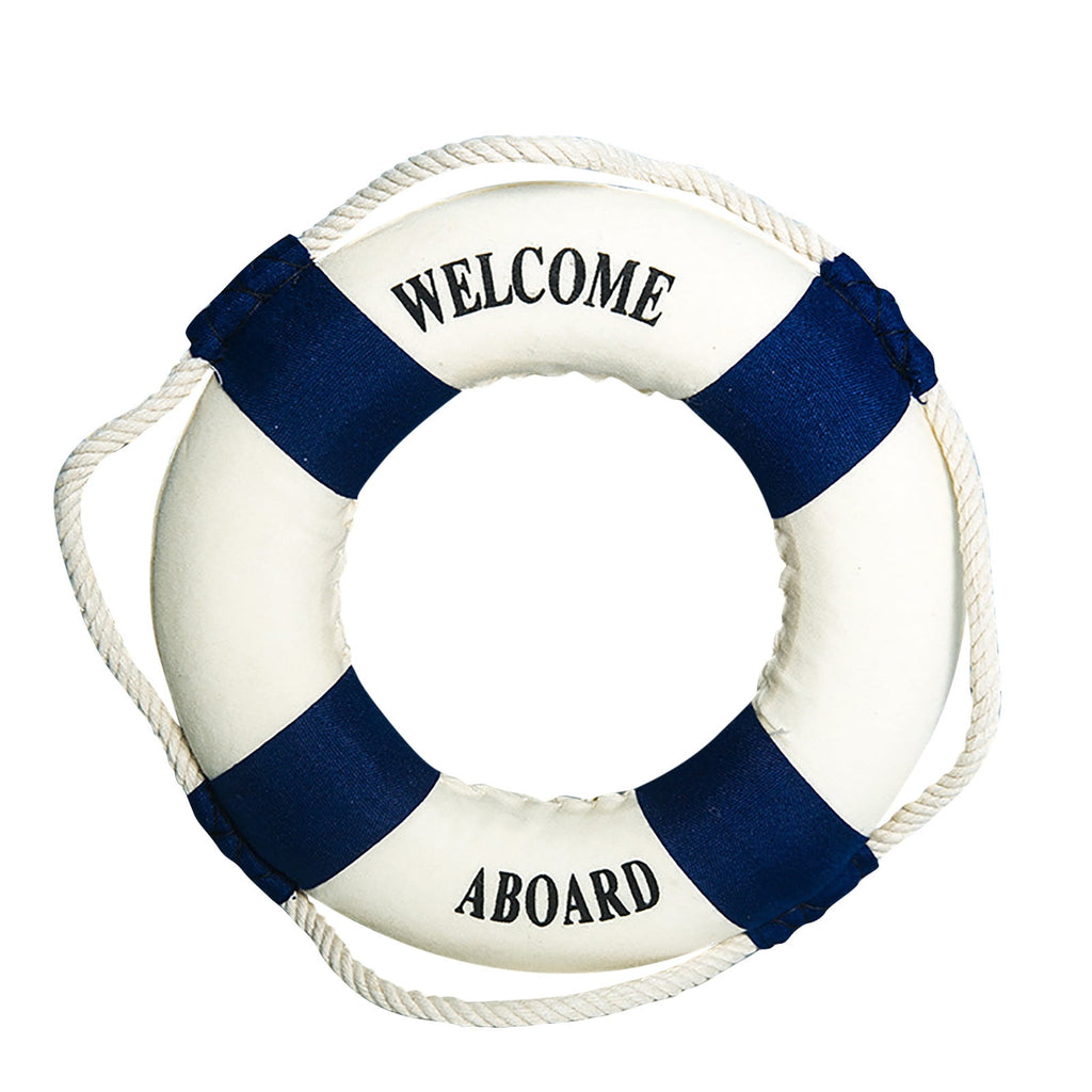 Summer Nautical Theme Decoration Lifebuoy Home Outdoor Wall Decoration Ornaments, 1 × Pendant Foam lifebuoy pendant Blue