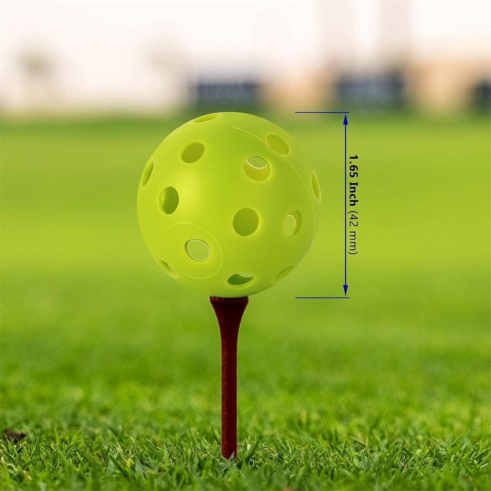 12 Pcs 42MM Plastic Golf Balls,26-Hole Indoor Outdoor Practice Ball,Practice Golf Balls for Backyard,Soft Children's Hole Ball Toy,Training Plastic Balls Airflow Hollow for Swing Practice (Multicolor)