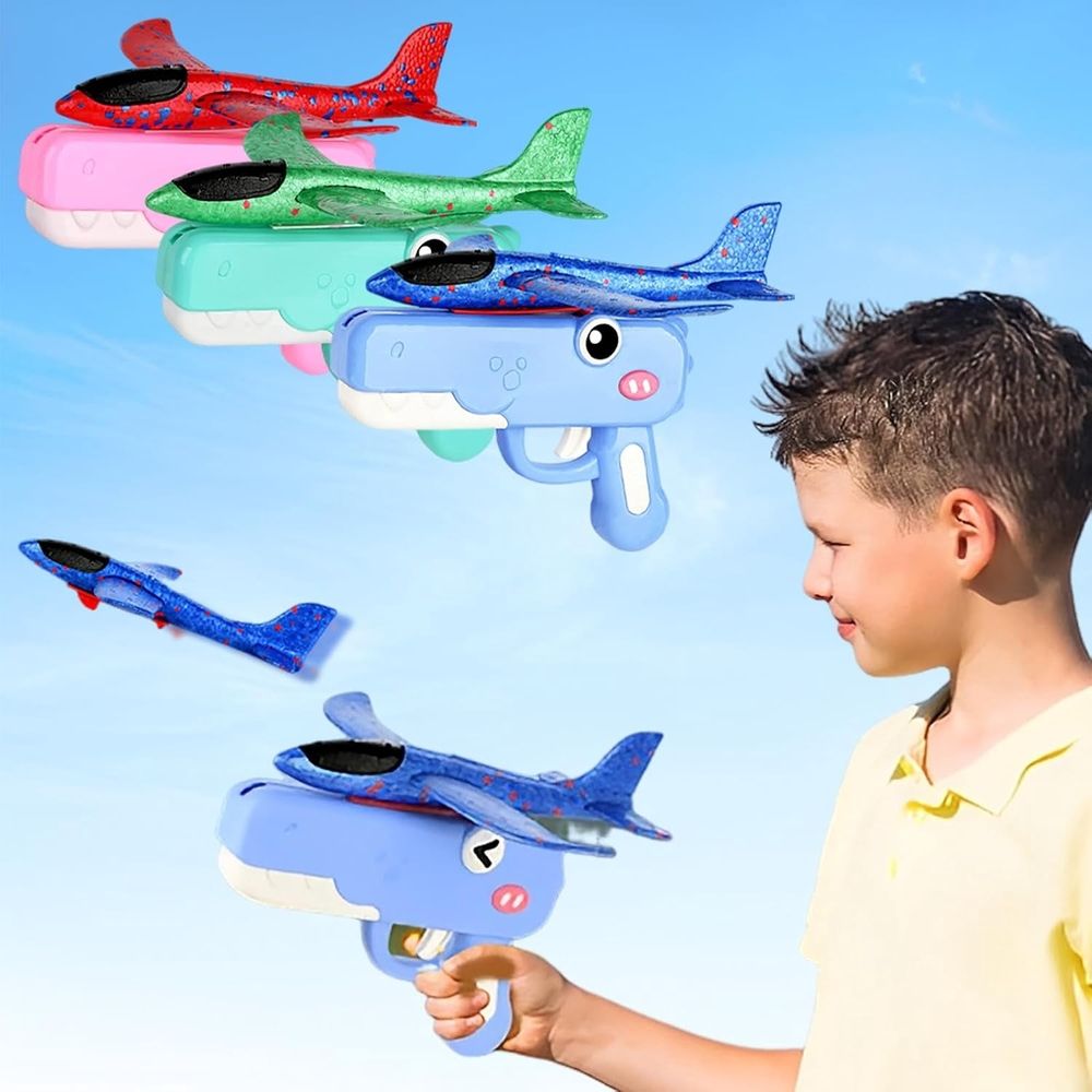 2/3 Pack Airplane Launchers Toy for Kids Toy Plane Outdoor Toys for Boys Flying Toys Birthday Gifts for Boys Girls 4 5 6 7 8 9 10 11 12 Year Old