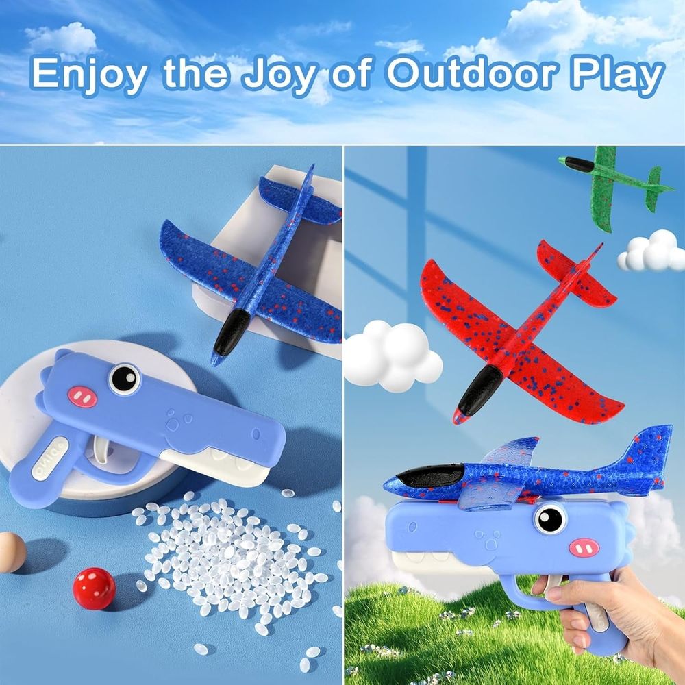 2/3 Pack Airplane Launchers Toy for Kids Toy Plane Outdoor Toys for Boys Flying Toys Birthday Gifts for Boys Girls 4 5 6 7 8 9 10 11 12 Year Old
