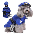 New Dog Halloween Costumes,Whimsical Halloween Costumes for Dogs,Polyester Police Set Large Dog Halloween Costumes,For Halloween,Party,Photos,Xl