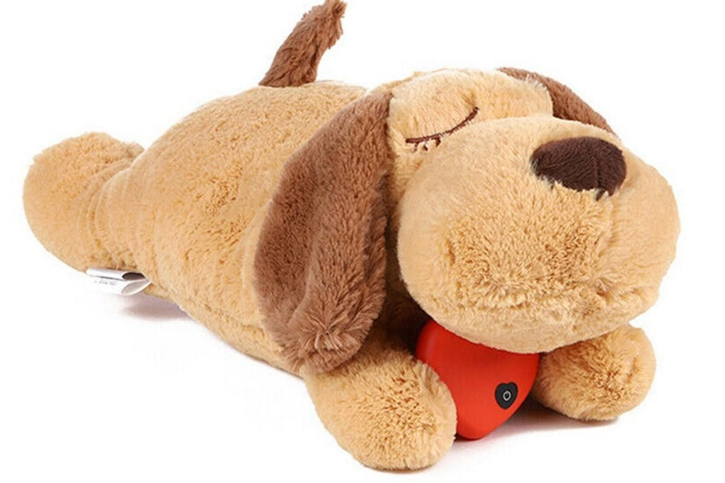 Pet Puppy Cat Soft Plush Toy Heartbeat Sleeping Buddy Dog Behavioral Anxiety Aid