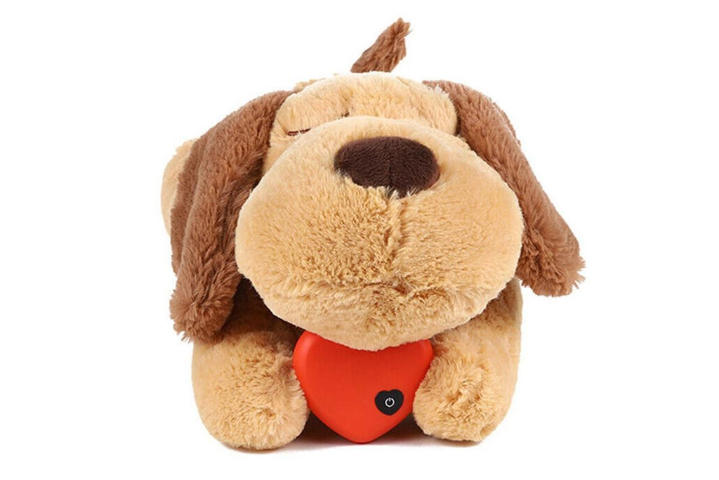 Pet Puppy Cat Soft Plush Toy Heartbeat Sleeping Buddy Dog Behavioral Anxiety Aid