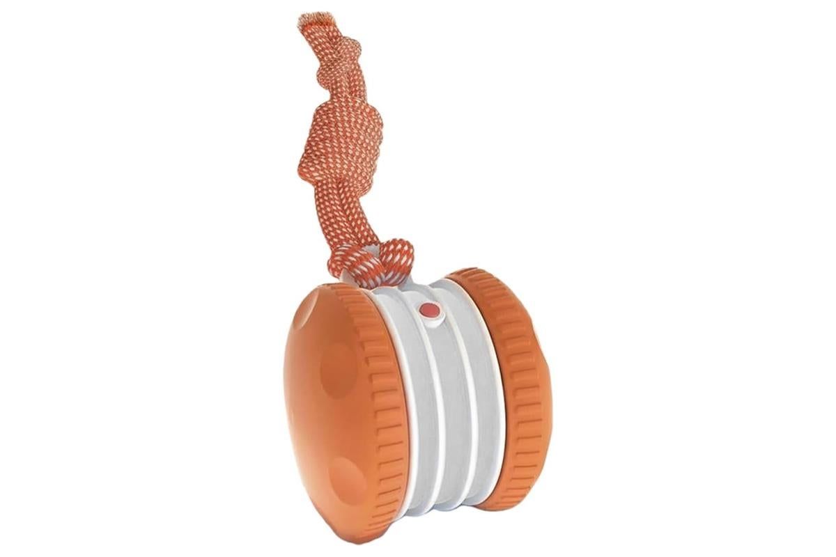 Interactive Pet Rolling Ball Toy Rechargeable Automatic Play Ball for Cats and Dogs - Orange