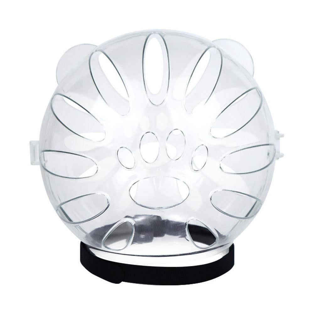 Transparent Cat Hood Astronaut Helmet Muzzle Mask Preventing Biting and Licking - Large