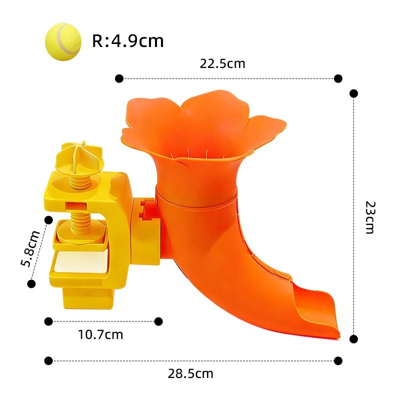 Automatic Pet Ball Launcher, Tennis Ball Launcher, Interactive Pet Toy to Keep Your Pet Entertained - Red