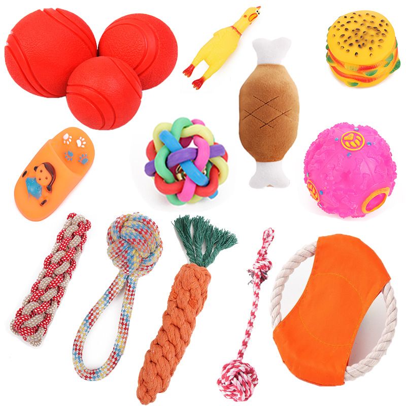 Pet Dog Toy Beika Cotton Rope Knot Carrot Teething 16CM screaming chicken