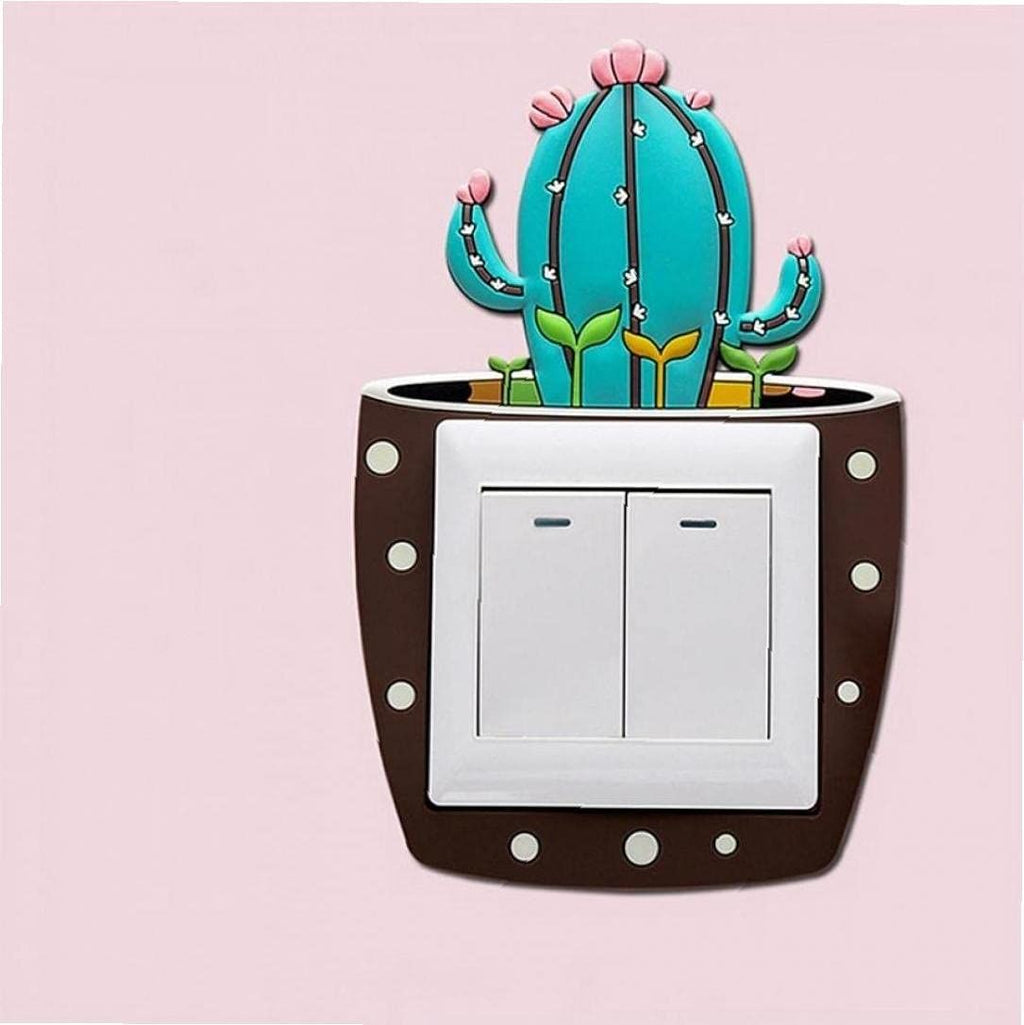 Light switch surround 1 wall switch sticker cartoon switch cover room decoration silicon switch sticker illuminated