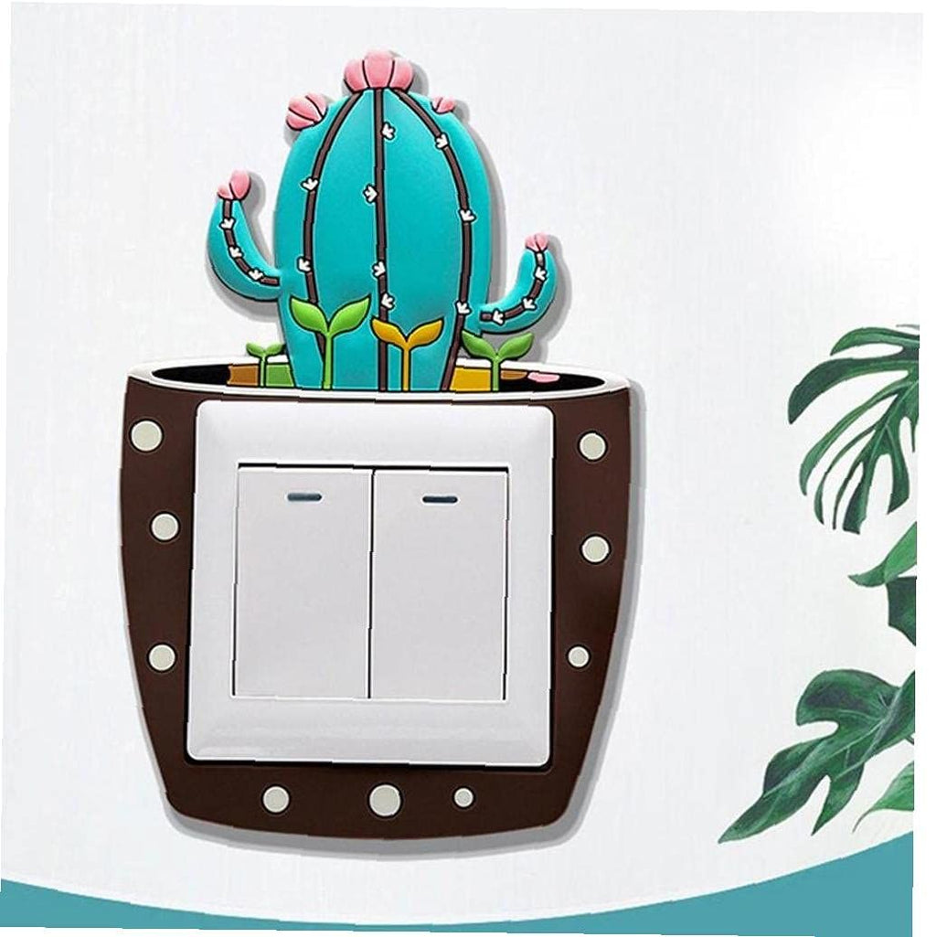 Light switch surround 1 wall switch sticker cartoon switch cover room decoration silicon switch sticker illuminated