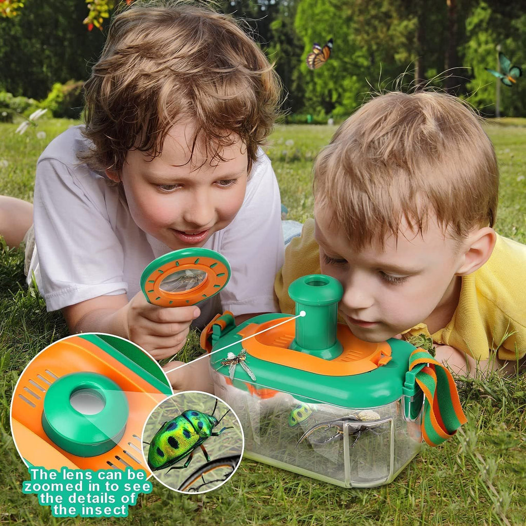 Bug Catcher Kit for Kids Bug Catching Kit with Butterfly Net,Bug Net,Butterfly Kit,Magnifying Glass,Insect Catcher