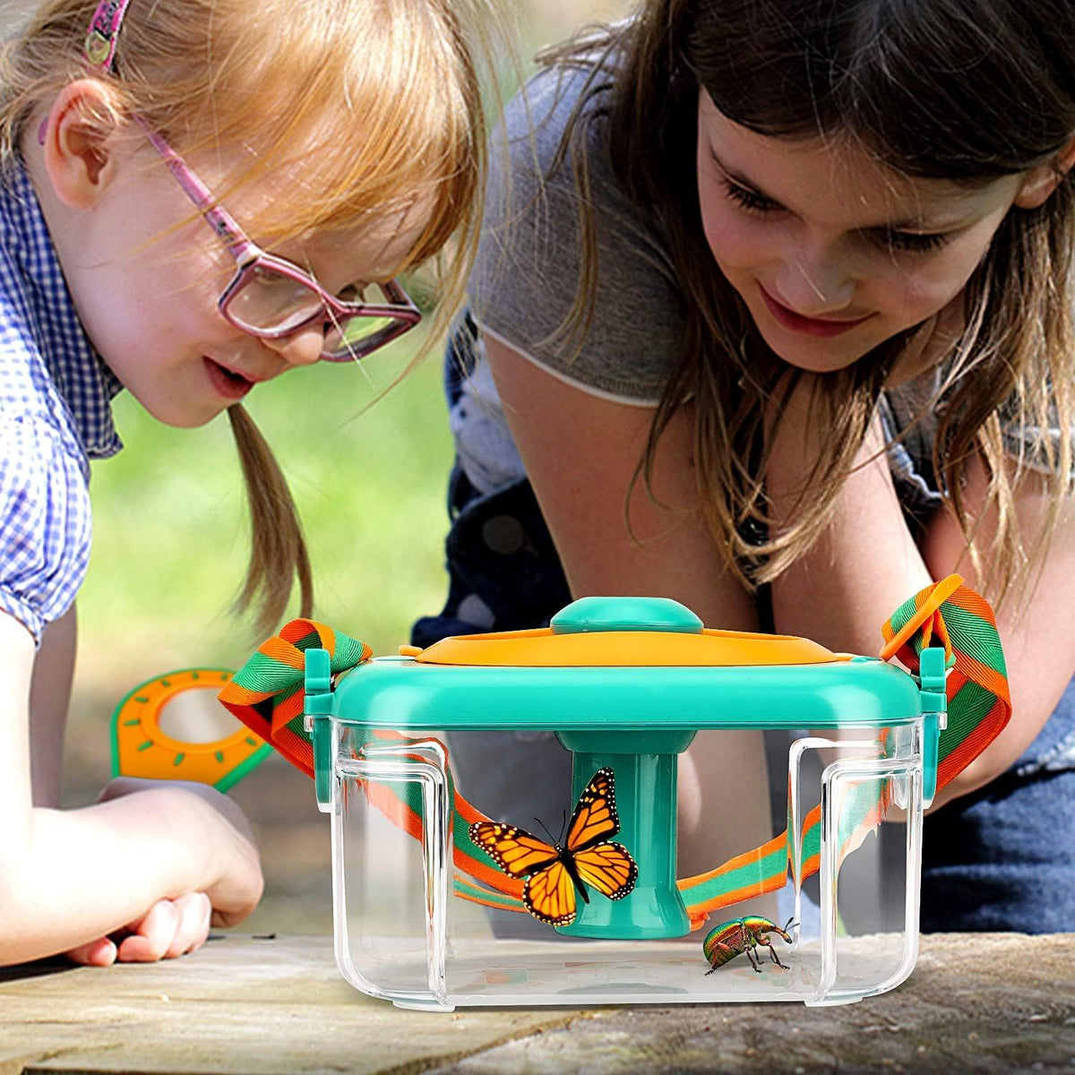 Bug Catcher Kit for Kids Bug Catching Kit with Butterfly Net,Bug Net,Butterfly Kit,Magnifying Glass,Insect Catcher