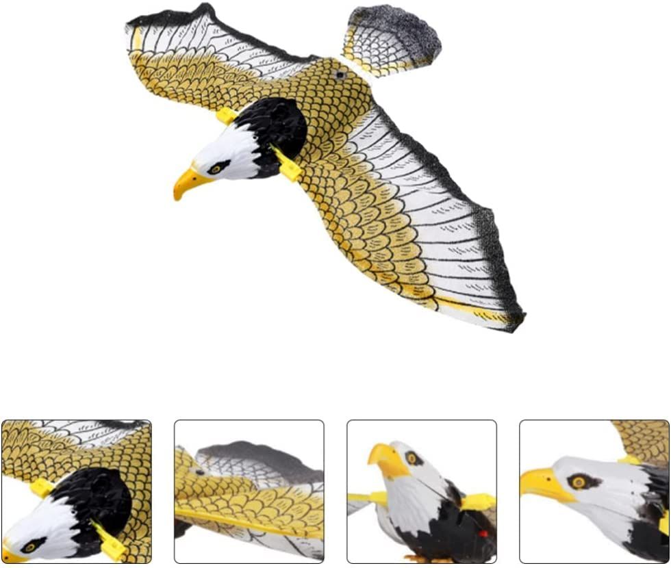 2 Pack Electronic Simulation Flying Bird Toy for Cats, with Light, Bird Interactive Cat Toy for Indoor Cats, Automatic Hanging
