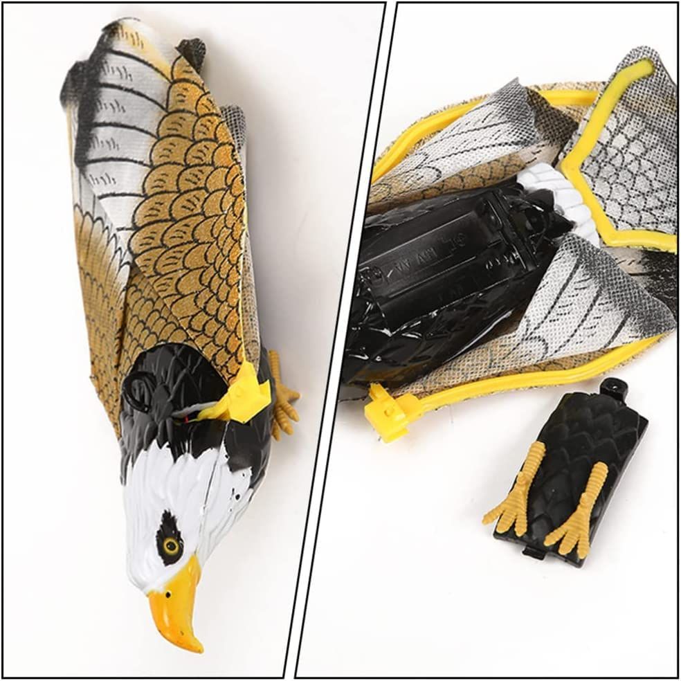 2 Pack Electronic Simulation Flying Bird Toy for Cats, with Light, Bird Interactive Cat Toy for Indoor Cats, Automatic Hanging