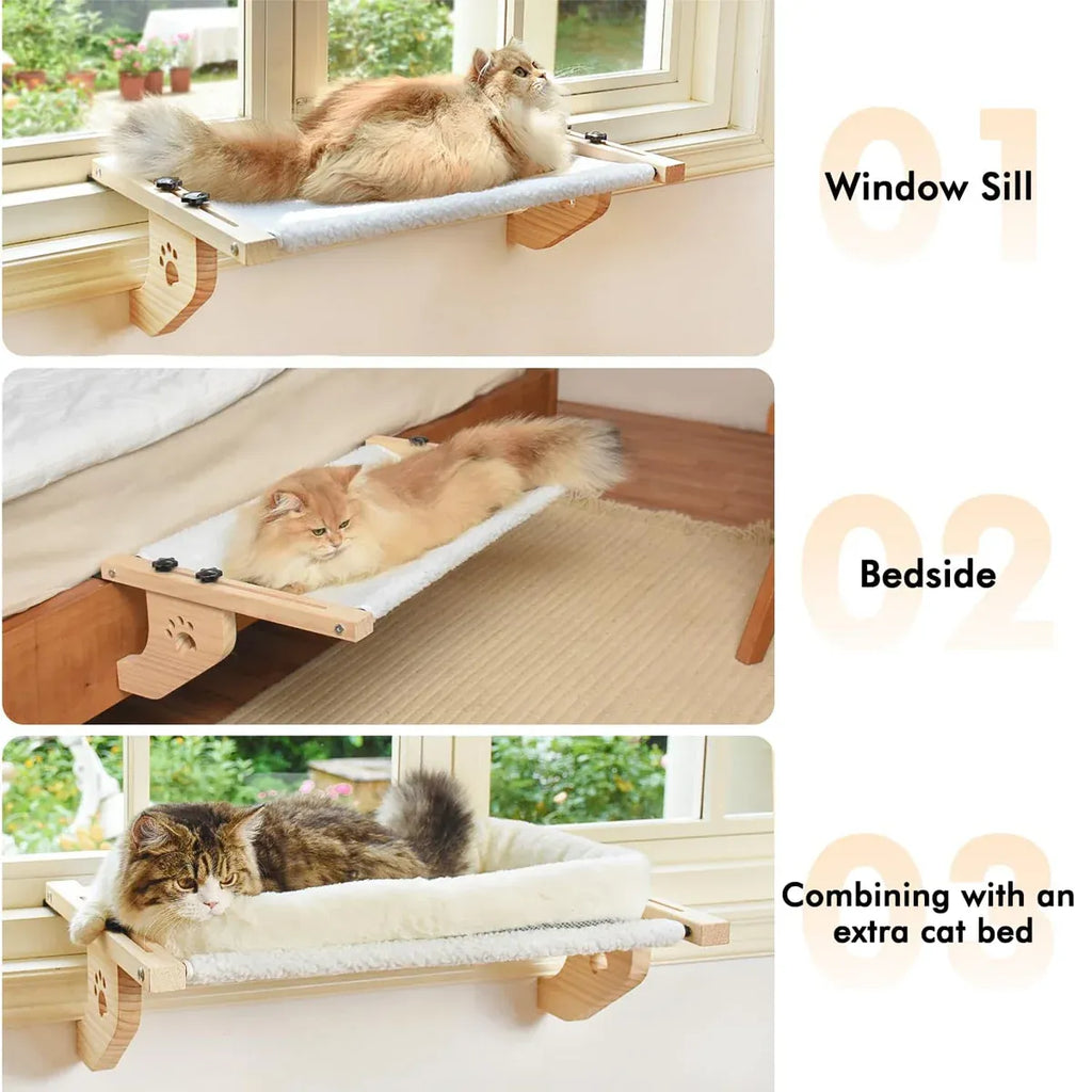 Window Hanging Cat Hammock Breathable Mesh Soft Washable for Cats Sunbathing