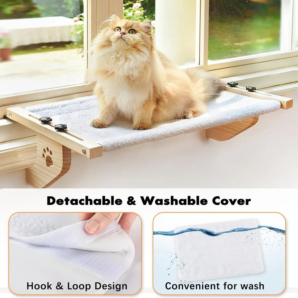 Window Hanging Cat Hammock Breathable Mesh Soft Washable for Cats Sunbathing