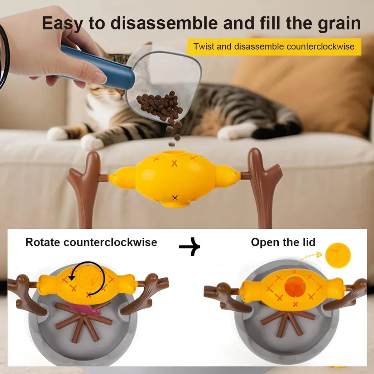 Pet Roast Meat Rolling Shaped Toy Slow Feeding Mental Stimulation for Dogs Cats
