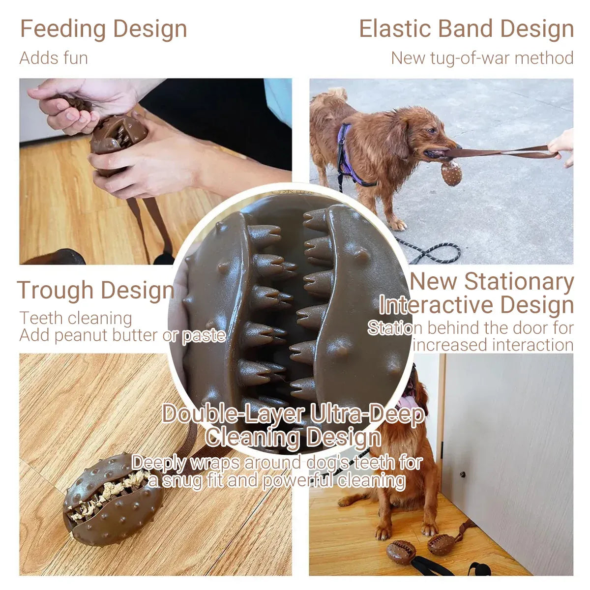 Pet Chew Ball Teeth Cleaning Slow Feeding Rope Toy For Puppies