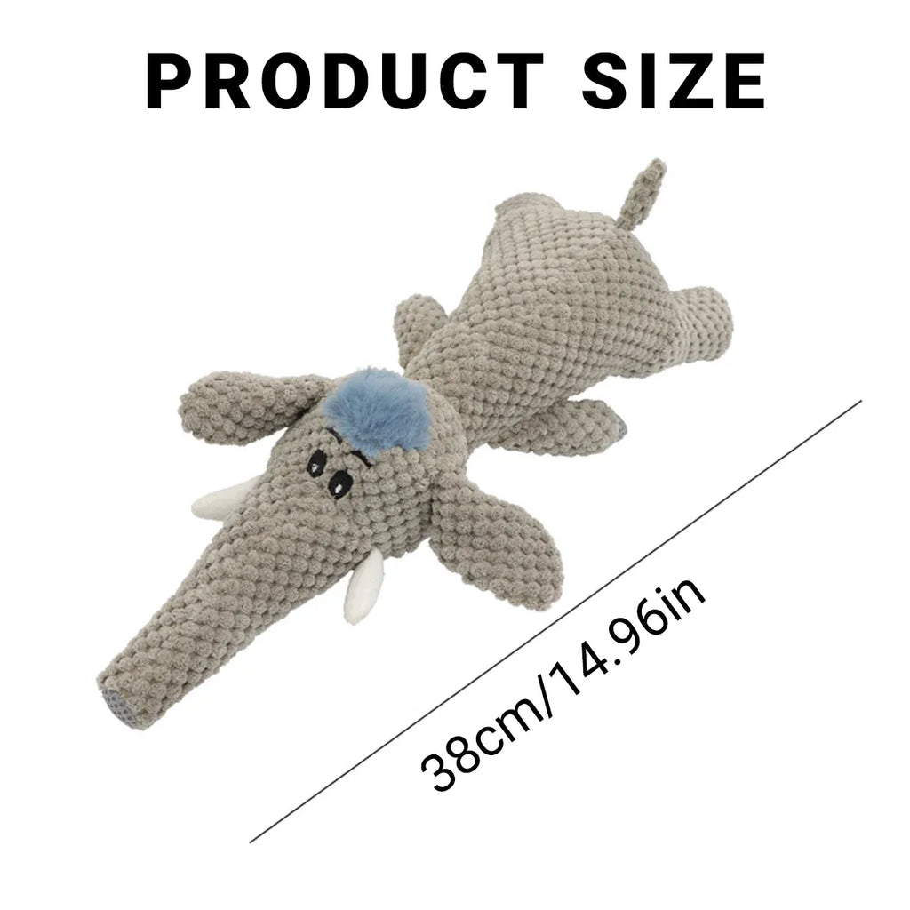 Pet Plush Corn Fleece Squeaky Toy Chew Teeth Cleaning For Dogs Puppies Safe Soft - Green