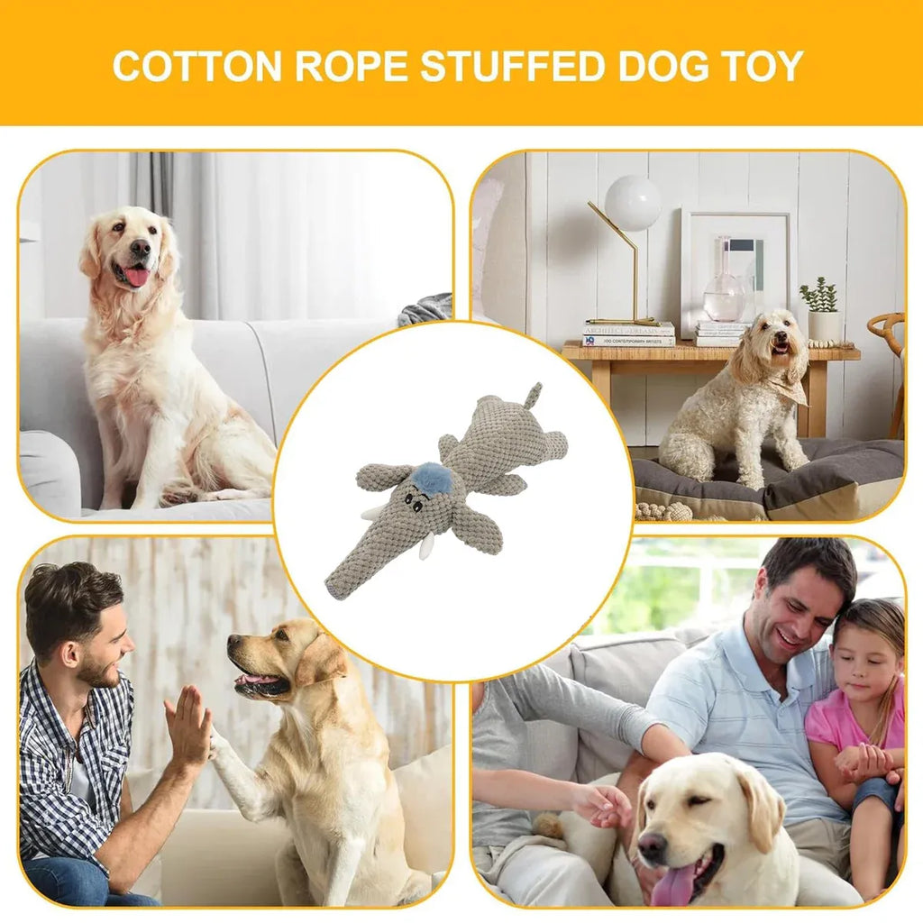 Pet Plush Corn Fleece Squeaky Toy Chew Teeth Cleaning For Dogs Puppies Safe Soft - Green