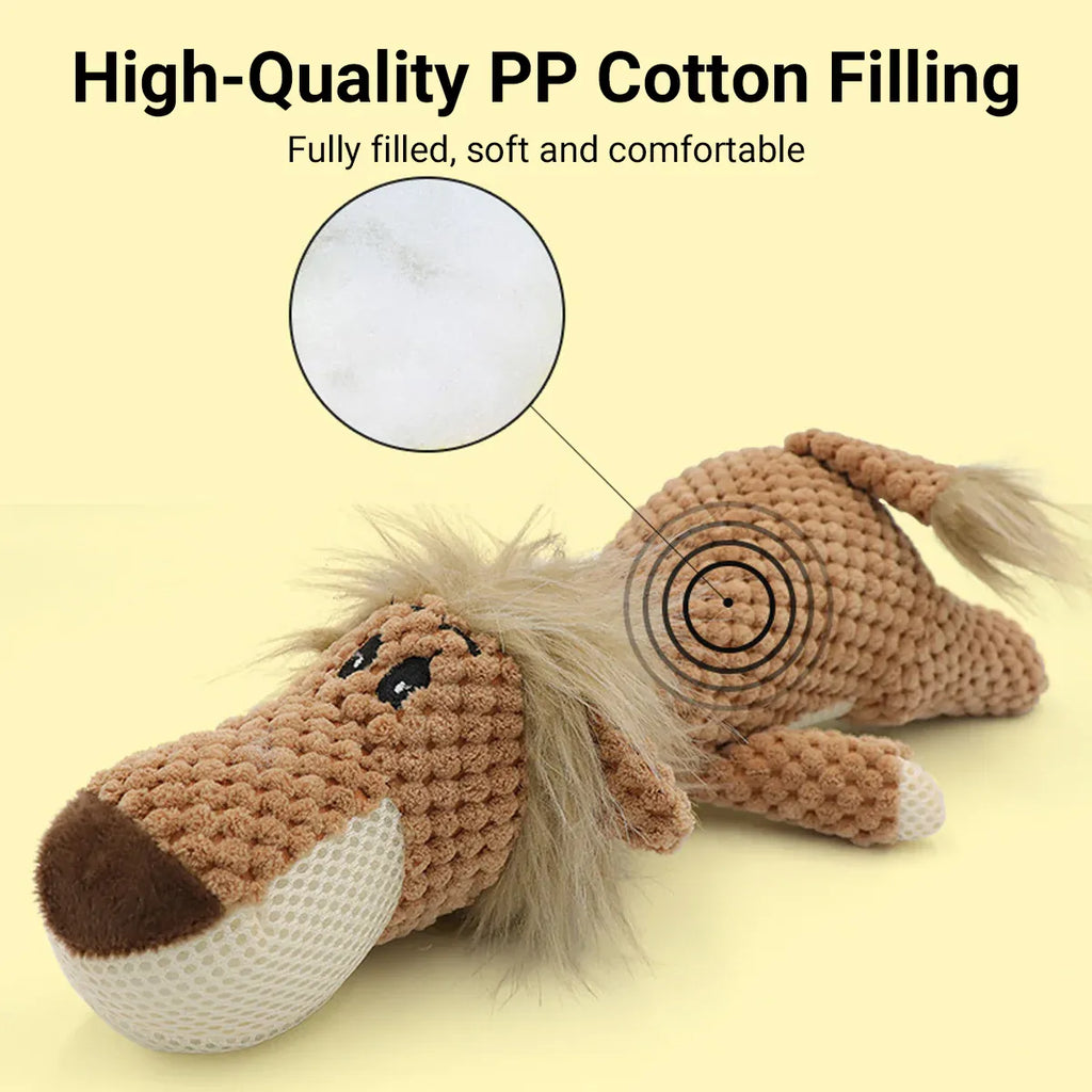 Pet Plush Corn Fleece Squeaky Toy Chew Teeth Cleaning For Dogs Puppies Safe Soft - Green