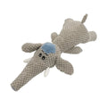 Pet Plush Corn Fleece Squeaky Toy Chew Teeth Cleaning For Dogs Puppies Safe Soft - Grey