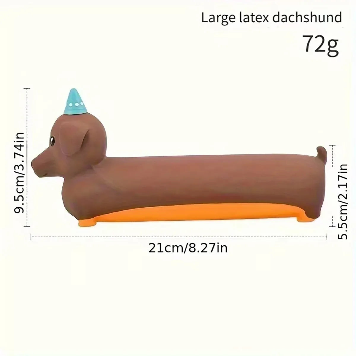Indoor Pet Latex Squeaky Dachshund Dog Toy Interactive Boredom Relief Chew Toy