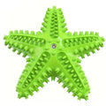 Pet Starfish Floating Dog Toy Audible Water Toy for Dogs Interactive Play Fun - Green