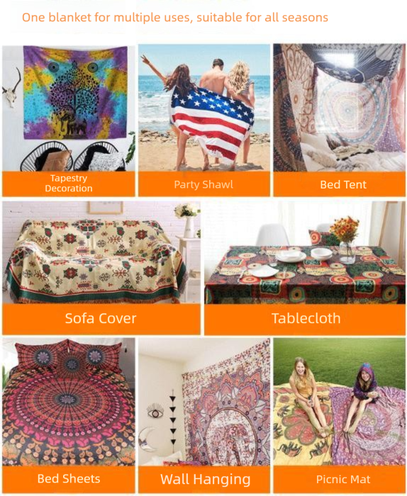 A pattern of sunset clouds outside the window Wall Tapestry 200x150cm - Soft Plush Fabric Hanging for Bedroom, Living Room, Dorm Decor - Includes Mounting Kit for Easy Installation