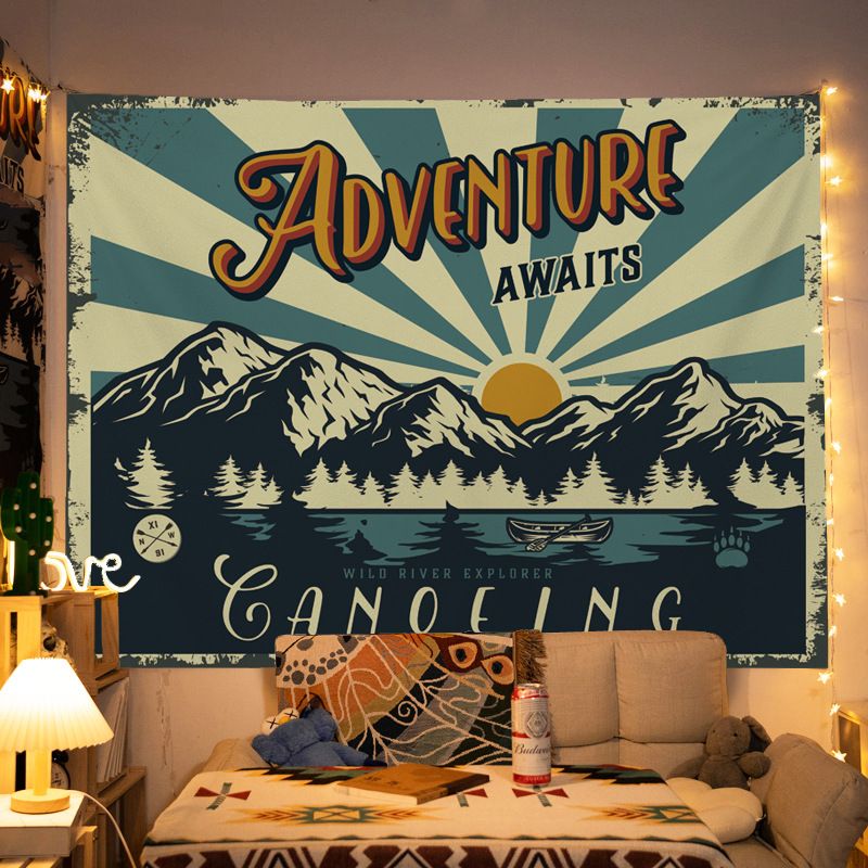 130*150cm Vintage American  Wall Tapestry Printed with ARIZONA–Trendy wall tapestry for bedroom makeovers and outdoor photoshoots—sophisticated wall decor