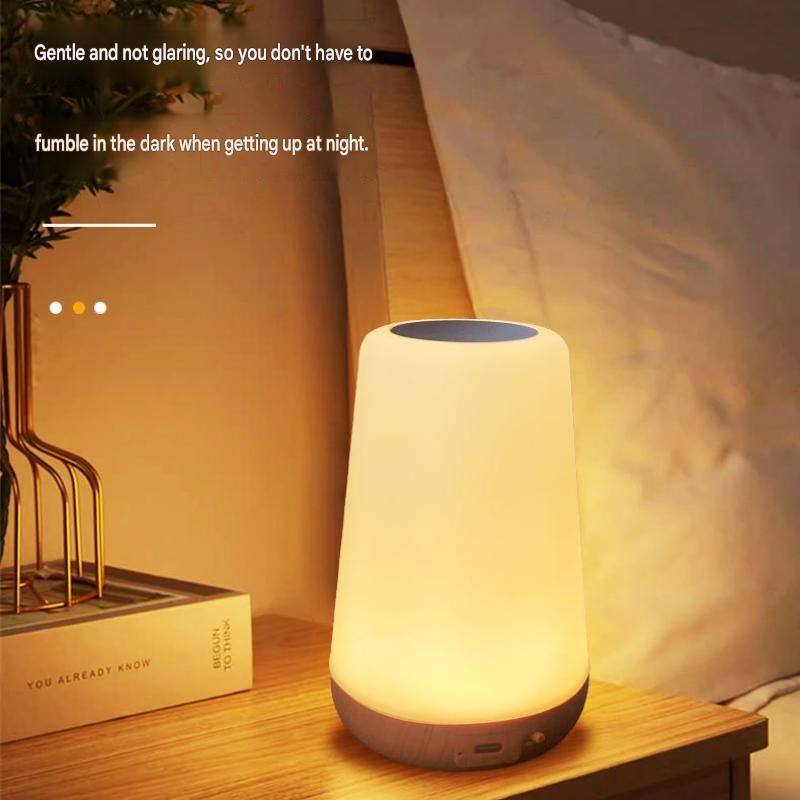 2-piece Bedroom Atmosphere Bundle –White RGB Rechargeable LED Night Light + Vintage Camping Style Wall Printed with ARIZONA Tapestry Home Decor Set (Mood Lighting & Wall Background Combo)