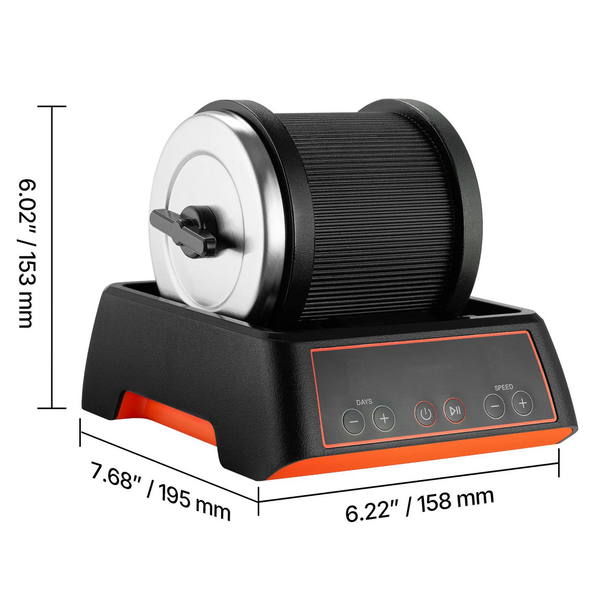 Rock Tumbler Kit, 2 lbs Rock Polishing Kit, 4 Speed Settings 9-Day Polishing Timer Stone Polishing Kit, Rock Polisher with Rough Gemstones and Polishing Grits, Rock Polisher for Adults Kids