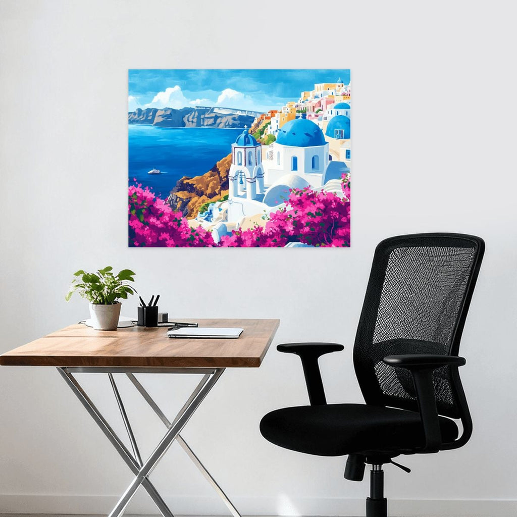 Santorini Dreams - Paint by Numbers Kit