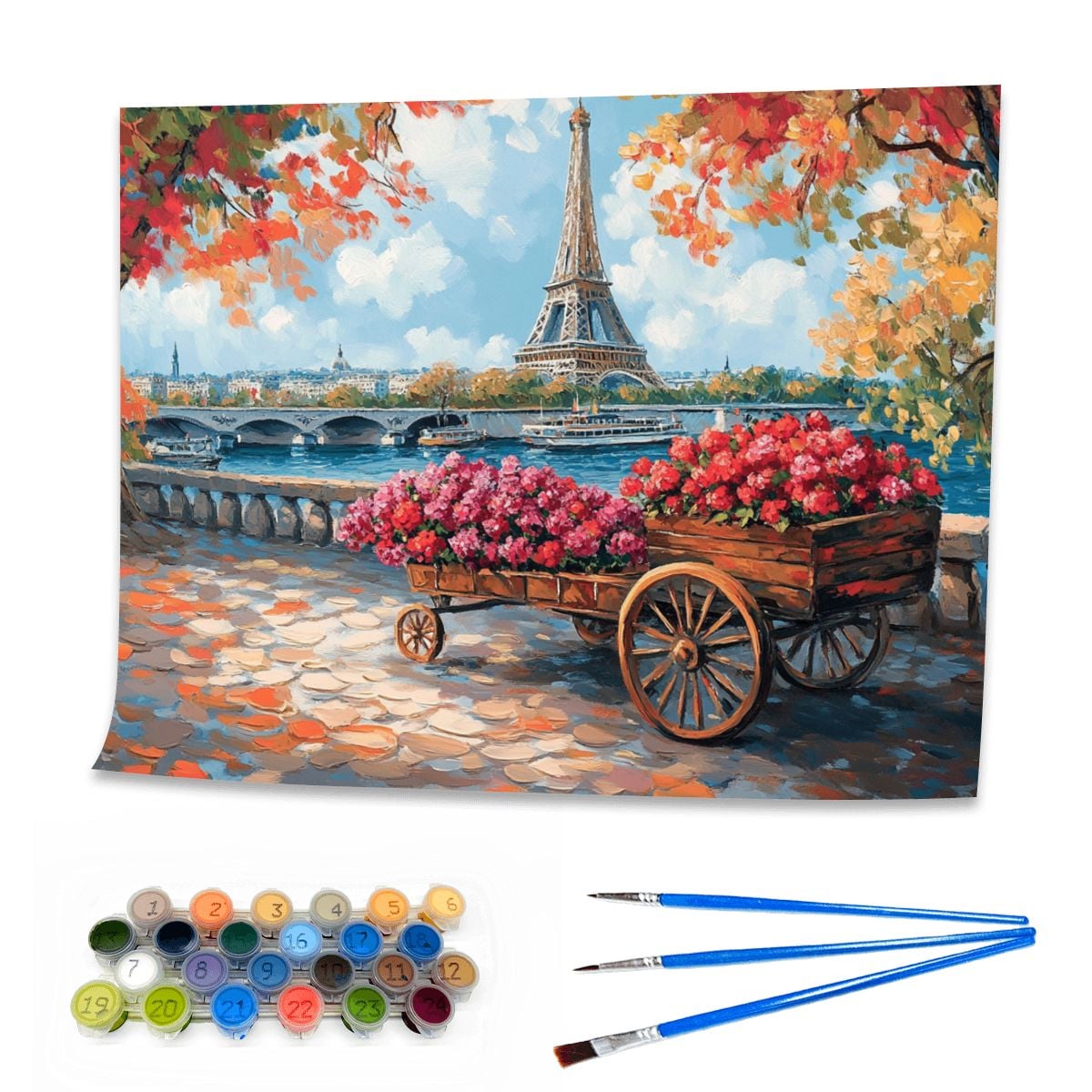 Parisian Petals - Paint by Numbers Kit