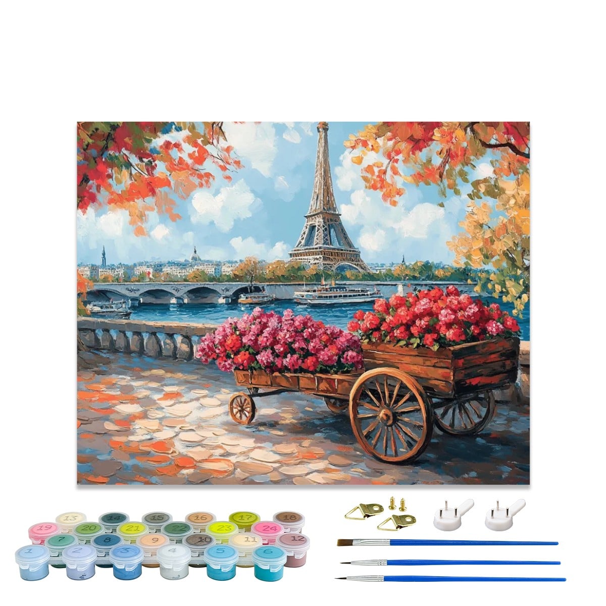 Parisian Petals - Paint by Numbers Kit