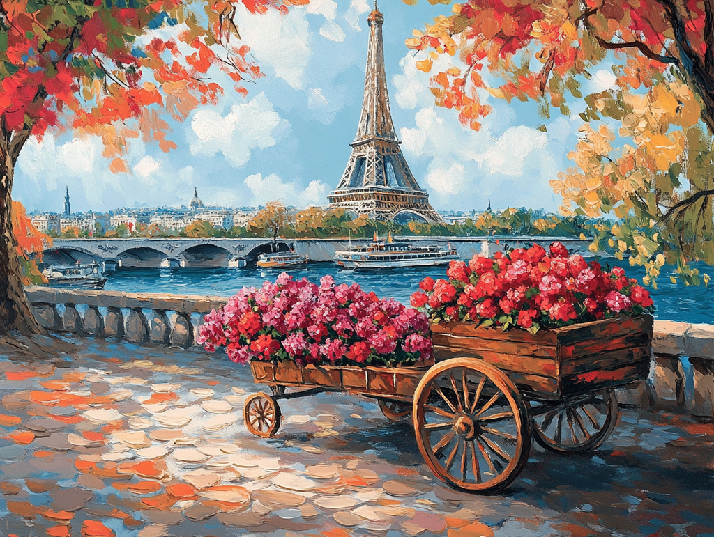 Parisian Petals - Paint by Numbers Kit