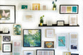 Framed art print hanging on a wall