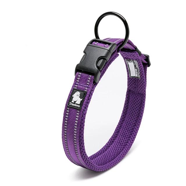 Dog Collar Heavy Duty Adjustable Nylon Reflective Padded
