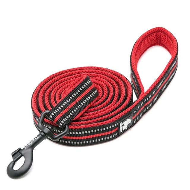 Long Dog Leash Soft Padded Strong Reflective Nylon 200cm
